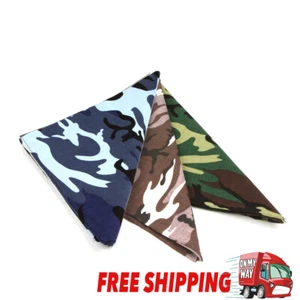 100% Cotton Camo Camouflage Military Designer Durag Bandana Scarf Bandanna - Picture 1 of 4