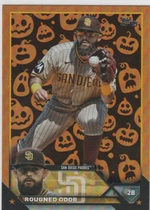 2023 Topps Update Orange and Black Jack O Lantern Rougned Odor Padres US229 - Picture 1 of 1