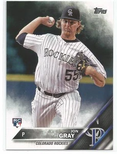 Tarjeta de novato Jon Gray Colorado Rockies 2016 Topps - Imagen 1 de 2