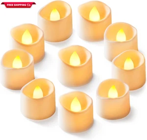 12-Pack Flameless LED Tea Lights Candles Battery Operated, 200+Hour Fake Electri - Picture 1 of 9