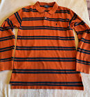 Polo Ralph Lauren Long Sleeve Sz 16/18  Orange & Blue Youth Used Good