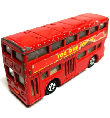 Ônibus Tomica London nº F15 "Red Bus Rovers" 1977 Vermelho Fabricado no Japão 1:130 - Imagem 1 de 4