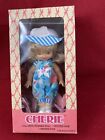 NIB Cherie Vinyl Posable Doll 1990 Rooted Hair Hat Blue Eyes Cititoy  NRFB