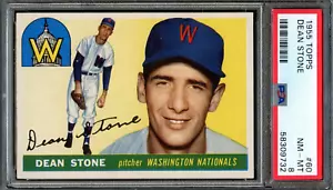 BB - 1955 - Topps - #60 - Dean Stone - PSA 8 - Casi nuevo - Nuevo - Imagen 1 de 2