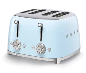 Smeg 50er Retro Style 4 Schlitz Toaster Pastellblau TSF03PBUS - Bild 1 von 5