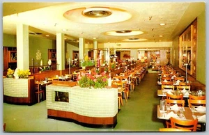 Vtg Boston Massachusetts MA Dini's Seafood Restaurant Dining Room Postcard - Picture 1 of 2