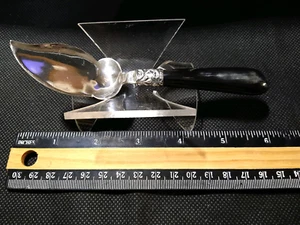 Vintage Sterling Silver Jelly Server Spoon with Buffalo Horn Handle No Mono - Picture 1 of 10