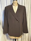 Le Suit Womens Grey Tailored Jacket With Toggle Button Sz 14 Pre-owned 