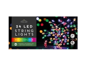 Christmas Fairy Lights - 24 LED Battery Lights 2.3M - Indoor & Outdoor - Colour - Picture 1 of 1