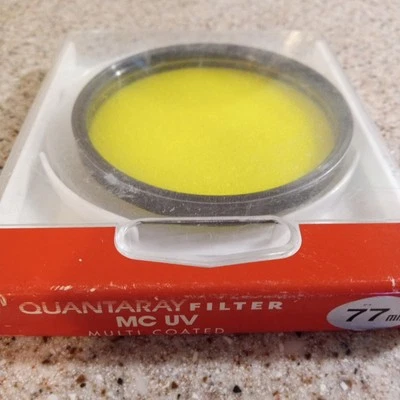Quantarary 77mm UV Multi Coated Glass Camara Lens Filter Photo Vtg Nos Nip Japan - Image 1 of 2