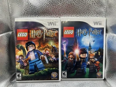 Nintendo Wii Lego Harry Potter Years 1-4 & 5-7 Complete w/ Manuals Tested - Image 1 of 4
