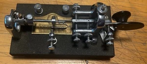 VINTAGE VIBROPLEX ORIGINAL TELEGRAPH KEY BUG NICE WITH ORIGINAL BOX SN 172300 - Picture 1 of 7