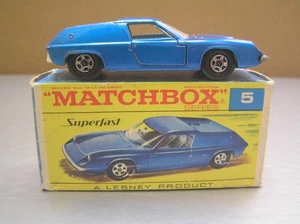 Matchbox Superfast MB5 Lotus Europa made in England Lesney Lightly Used in Box - Picture 1 of 10