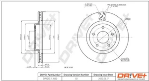 2x Bremsscheibe belüftet DP1010.11.1660 Dr!ve+ für MITSUBISHI OUTLANDER II ASX - Bild 1 von 7