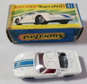 Matchbox Superfast Lesney Ford GT with Box No. 41 - Picture 1 of 10