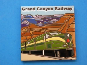 Grand Canyon Railway South Rim Ceramic Art Tile 6"x6" Keepsake Wall Trivet O53 - Picture 1 of 6