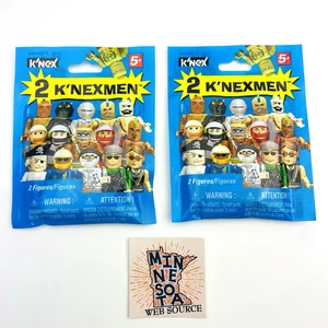 2 NEW Knex Men Mini Figure Blind Bag Series - K'nex Rare Mini Figure Packs (1993 - Picture 1 of 6