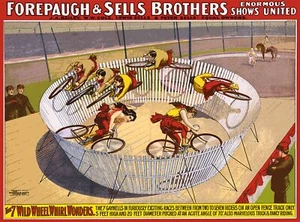 Decoration Poster.Wall art.Room interior design decor.Circus Bicycle Wheel.9233 - Picture 1 of 1
