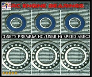 SF46 OS FX46 AX OS 55 SX50 FA82 SAITO FA91 120P RC ENGINE BEARINGS ABEC3 USBB/HC