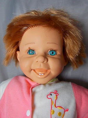 Berenguer Laughing Expression Doll Happy Toddler Vinyl Cloth 18" Play or Reborn - Image 1 of 4