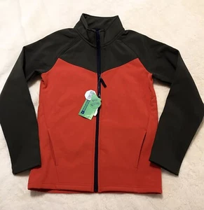 Mountain Warehouse M(10-12)Boys  Full Zip Softshell Jacket Gray /Red NWT - Picture 1 of 8