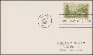 USA3 # 999 ADDR FIRST DAY CARD FDC Nevada Settlement - Imagen 1 de 1
