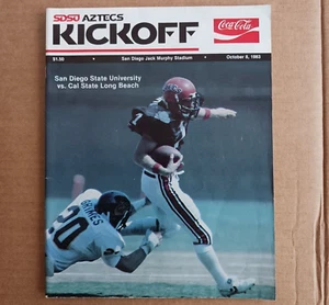 SDSU Aztecs Kickoff Football Program 1983 SDSU vs Cal State Long Beach - Bild 1 von 8