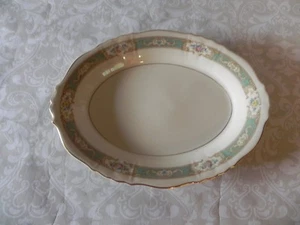 Federal Shape Syracuse China Raleigh Green Oval Serving Platter Dish 12 1/4" - Picture 1 of 7