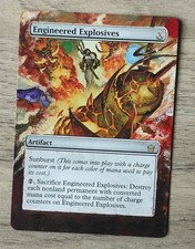 Engineered explosives 5th dawn magic mtg altered card modern edh pimp gold foil