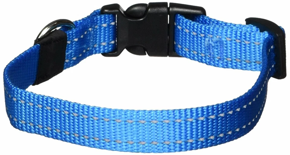 Collar reflectante para perro Rogz utilitario mediano de 5/8 pulgadas - ajustable 12-15" Foto 1 de 1