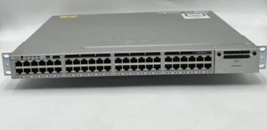 Cisco WS-C3850-48T-S 48-port Gigabit Layer 3 Network Switch /w 2x 350W PSU - Picture 1 of 6