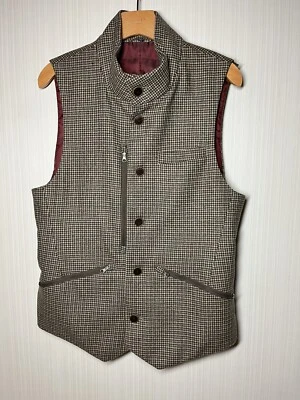 Chaleco de pata de gallo de lana Suit Supply F. Lli Ormezzano para hombre talla S ver descripción Foto 1 de 4