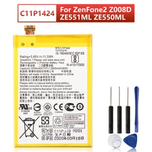 Original Battery C11P1424 For Asus ZenFone2 Z008D ZE551ML ZE550ML Z00AD Z00ADB - Picture 1 of 6
