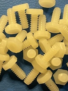 111894N NYLON THREADED SCREW ASM6-32x5/16  (25 PER LOT) - Picture 1 of 4