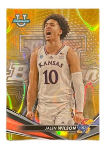 Jalen Wilson 2023 Bowman's Best U Gold Wave Refractor /75 Kansas - Picture 1 of 2
