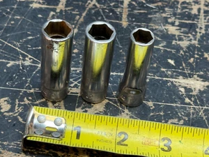 Snap-on SFSM Deep Socket Lot 3 Piece Metric 10 12 13mm 6 Point 3/8" Drive - Picture 1 of 24