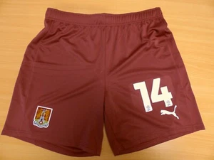 NORTHAMPTON TOWN FC | 14 | ALI KOIKI | MATCHWORN SHORTS 2023/2024 | Size L - Imagen 1 de 3