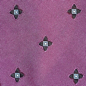 £95 ETON MENS MAGENTA GEOMETRIC FOULARD WEAVE SILK TIE MADE IN ITALY Y8 - Picture 1 of 9