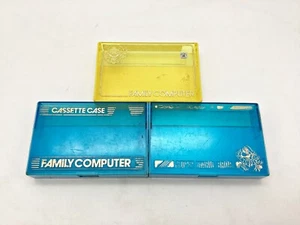Nintendo Famicom Official Cart Case 3pc Set Mario Japan 1 week to USA - Picture 1 of 4