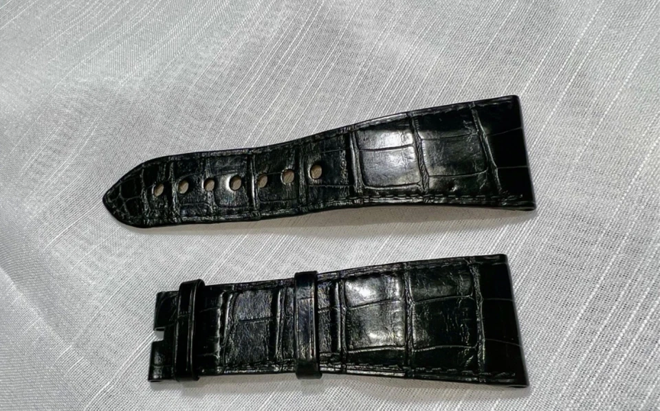 Athentic Cartier Strap Vintage 28mm (between lugs 10mm) Roadstar Fullsize #M5 - Image 1 of 4