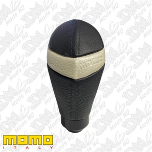 GENUINE Momo Gear Knob Quark Black Leather - Picture 1 of 3