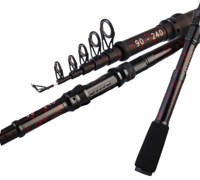 Telescopic Fishing Rods 1.8M-3.6M Carp Fishing Rods Hard Pole Carbon Fiber Rod - Image 1 of 4