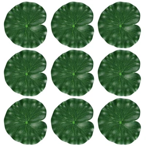 Almohadillas de lirio artificiales para decoración de acuario para estanques hoja de loto - Imagen 1 de 10