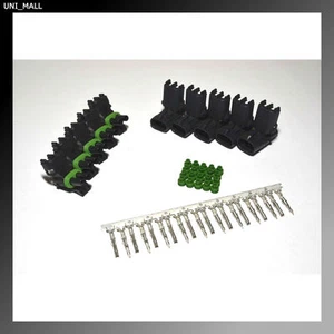 5 x Delphi WeatherPack 2-Pin Sealed Connector Kit, 18-20AWG Contacts, USA - Picture 1 of 1