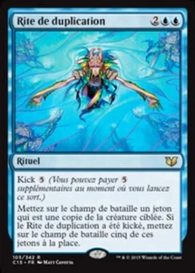 Magic The Gathering MTG RITE OF REPLICATION FRENCH Commander 2015 NM Near Mint - Picture 1 of 1