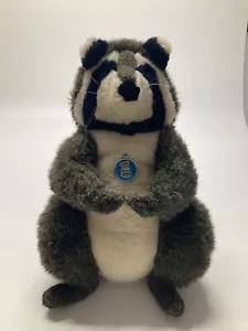 Peluche de mapache Dakin vintage 1985 16" grande - Imagen 1 de 11