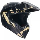 AGV AX9 Steppa Motorbike Motorcycle Adventure Helmet - Matt Carbon/Grey/Sand