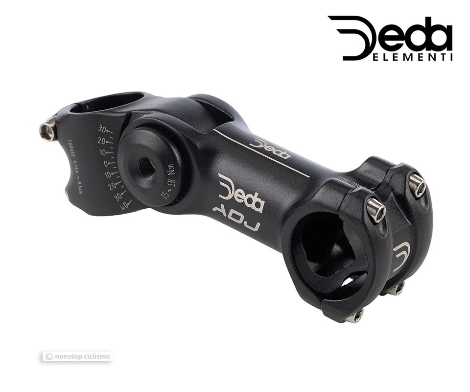 Deda Elementi ADJ Adjustable Angle 31.8 Alloy Bicycle Stem +30°/-40° : 90/110 mm - Image 1 of 1