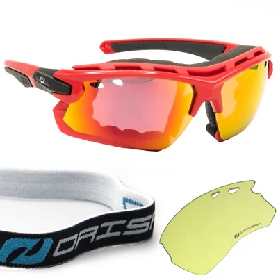 Daisan Multisport Goggles Ski Goggles with Strap Interchangeable Lenses + Windscreen Pad - Image 1 of 4