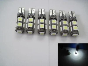 6x Canbus LEDs 194 W5W led 9-5050 smd Fit BMW Benz W204 cool White - Picture 1 of 5